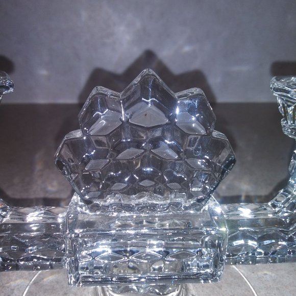 Fostoria Accents Vintage Fostoria American Double Candle Holders